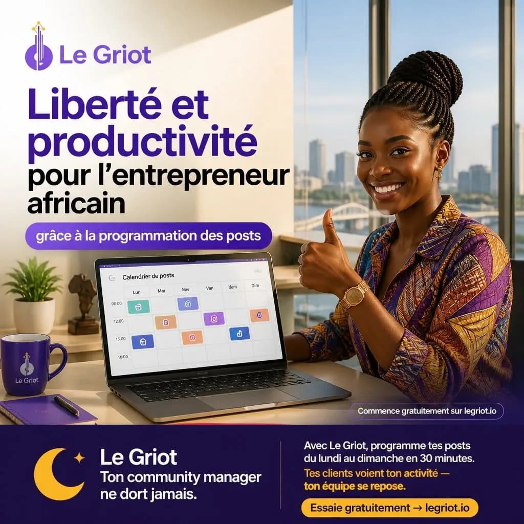 Post généré aux couleurs Le Griot